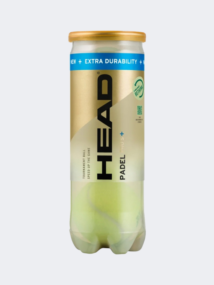 Head 3B Pro S+ 6Dz Padel Ball Yellow